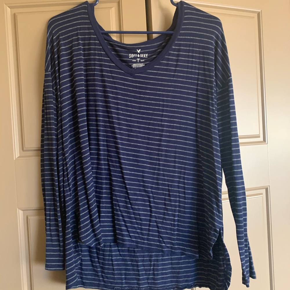 Soft & Sexy Tee, Nancy and Grey Stripes